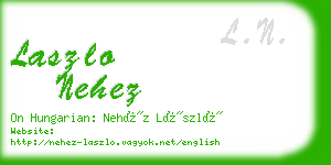 laszlo nehez business card
